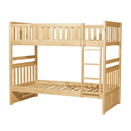 Bartly Pine Twin/Twin Bunk Bed by Homelegance at Eve Furniture