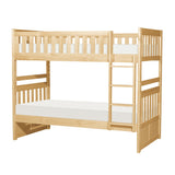Bartly Pine Twin/Twin Bunk Bed by Homelegance at Eve Furniture