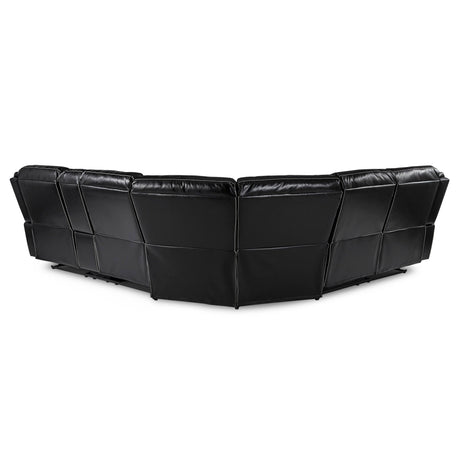 Bastrop Black Reclining LAF Sectional by Homelegance at Eve Furniture