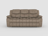 Bastrop Brown Fabric Double Reclining Sofa by Homelegance at Eve Furniture