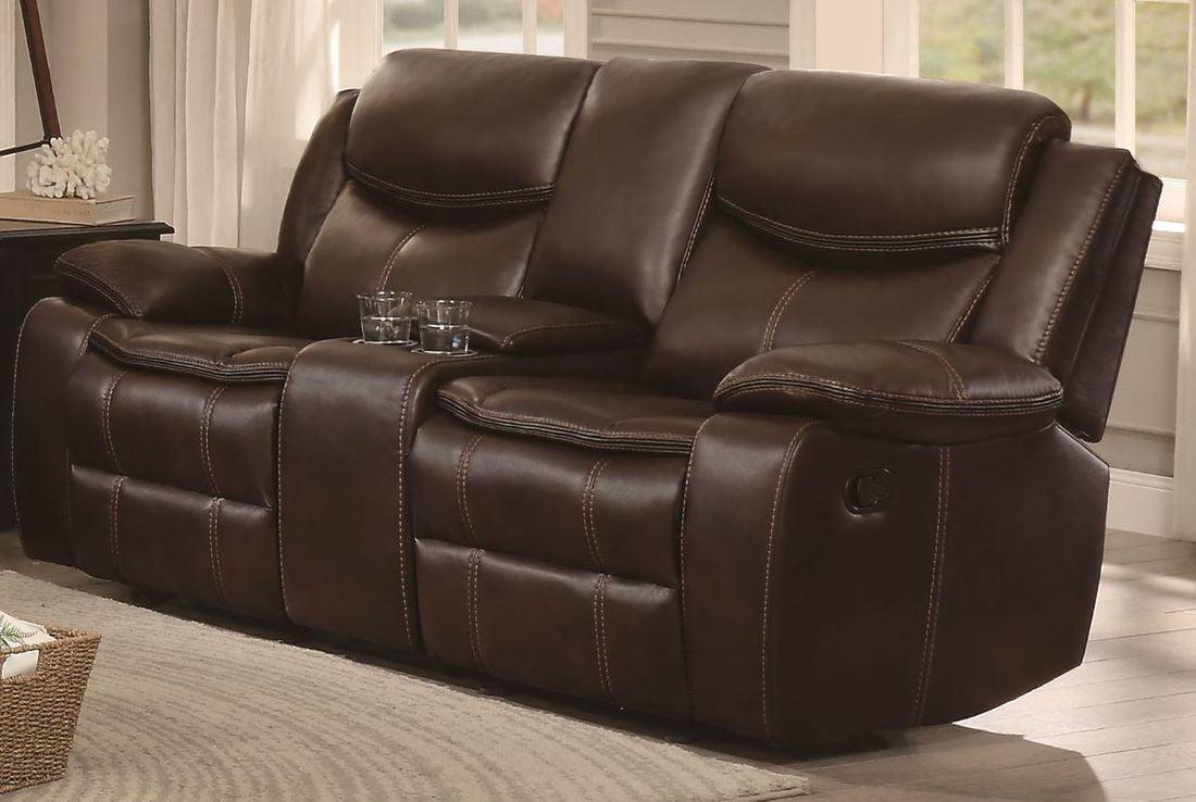 Bastrop Brown Reclining Living Room Set by Homelegance at Eve Furniture