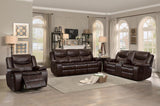 Bastrop Brown Reclining Living Room Set by Homelegance at Eve Furniture