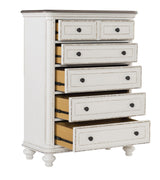 Baylesford Antique White Chest by Homelegance at Eve Furniture