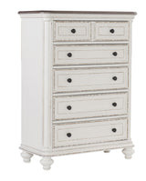 Baylesford Antique White Chest by Homelegance at Eve Furniture