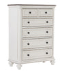Baylesford Antique White Chest by Homelegance at Eve Furniture