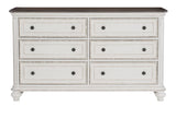 Baylesford Antique White Dresser by Homelegance at Eve Furniture