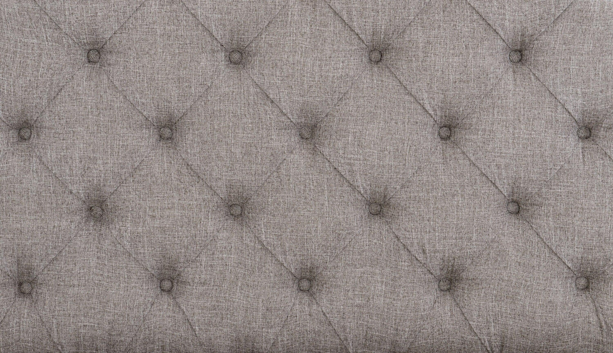 Baylesford Antique White King Upholstered Panel Bed by Homelegance at Eve Furniture