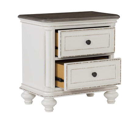 Baylesford Antique White Nightstand by Homelegance at Eve Furniture