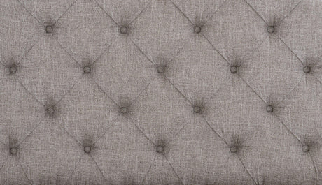 Baylesford Antique White Queen Upholstered Panel Bed by Homelegance at Eve Furniture