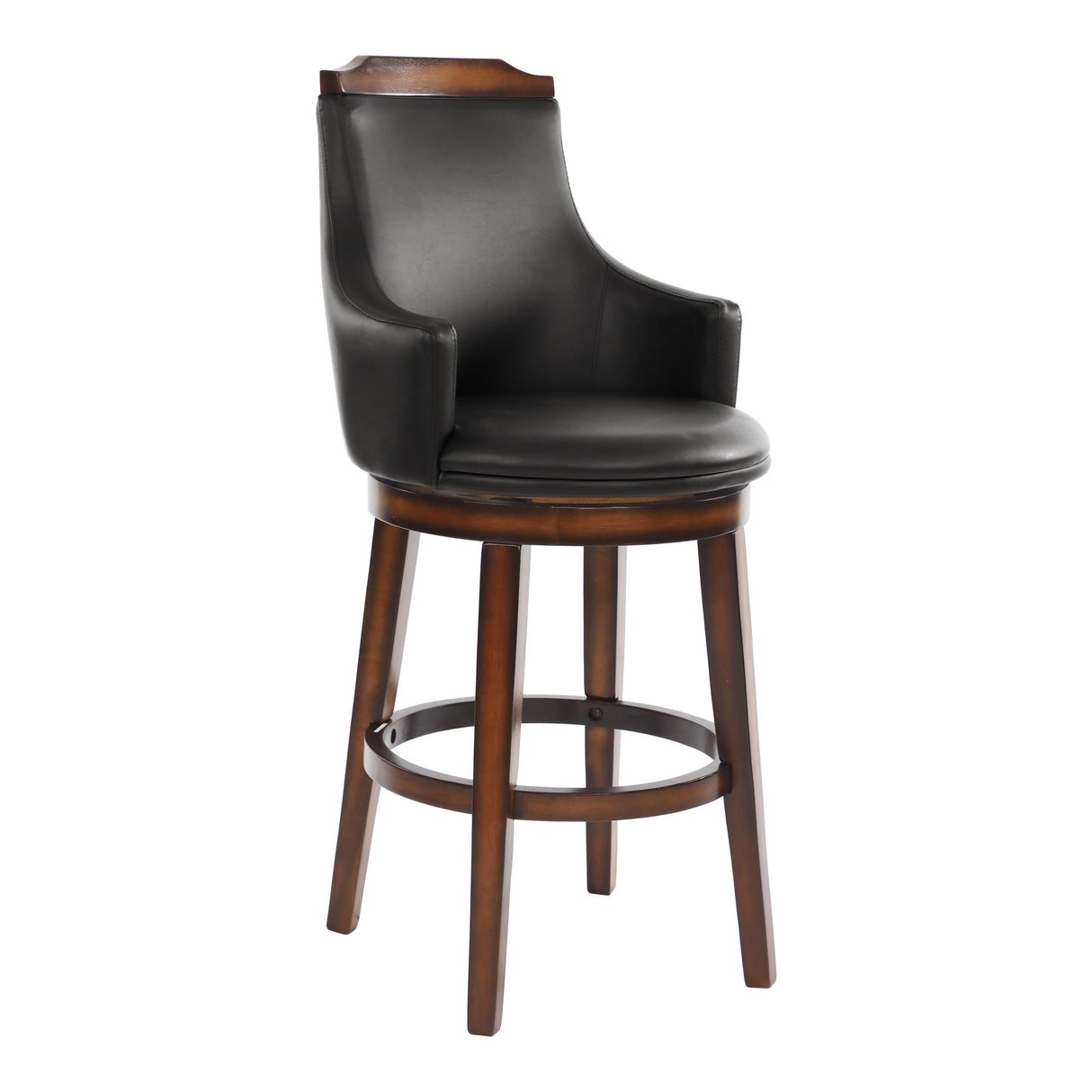 Bayshore Brown Swivel Pub Height Chair, Set of 2 by Homelegance at Eve Furniture