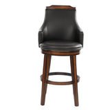 Bayshore Brown Swivel Pub Height Chair, Set of 2 by Homelegance at Eve Furniture