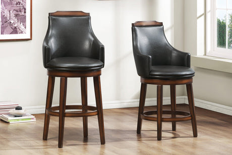 Bayshore Brown Swivel Pub Height Chair, Set of 2 by Homelegance at Eve Furniture