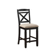 Baywater Black/Brown Counter Chair, Set of 2 by Homelegance at Eve Furniture