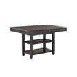 Baywater Black/Brown Counter Height Table by Homelegance at Eve Furniture
