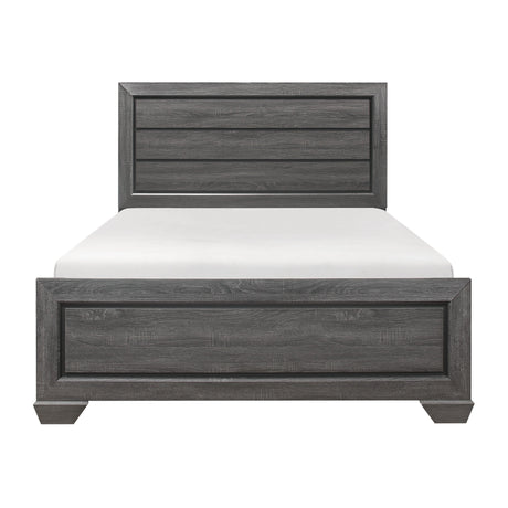 Beechnut Gray King Panel Bed by Homelegance at Eve Furniture