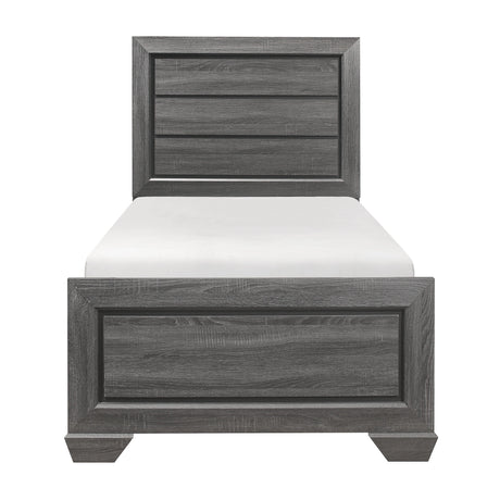 Beechnut Gray Twin Panel Bed by Homelegance at Eve Furniture