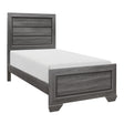 Beechnut Gray Twin Panel Bed by Homelegance at Eve Furniture