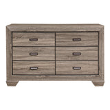 Beechnut Light Elm Dresser by Homelegance at Eve Furniture