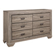 Beechnut Light Elm Dresser by Homelegance at Eve Furniture