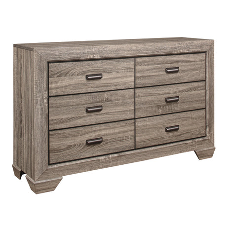 Beechnut Light Elm Dresser by Homelegance at Eve Furniture