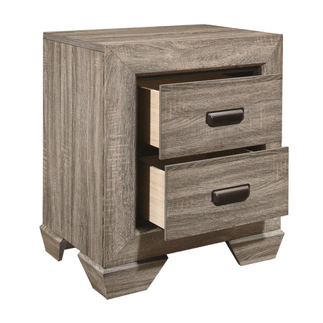 Beechnut Light Elm Nightstand by Homelegance at Eve Furniture