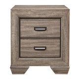 Beechnut Light Elm Nightstand by Homelegance at Eve Furniture