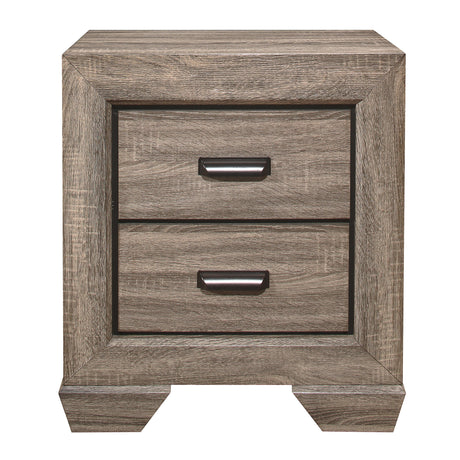 Beechnut Light Elm Nightstand by Homelegance at Eve Furniture