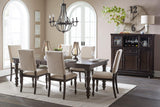 Begonia Grayish Brown Extendable Dining Set by Homelegance at Eve Furniture