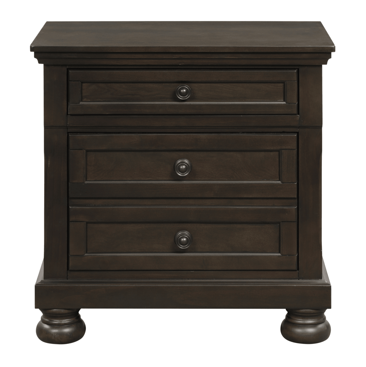 Begonia Grayish Brown Nightstand by Homelegance at Eve Furniture