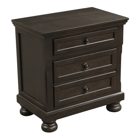 Begonia Grayish Brown Nightstand by Homelegance at Eve Furniture
