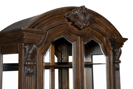 Bergen Dark Oak Curio by Homelegance at Eve Furniture