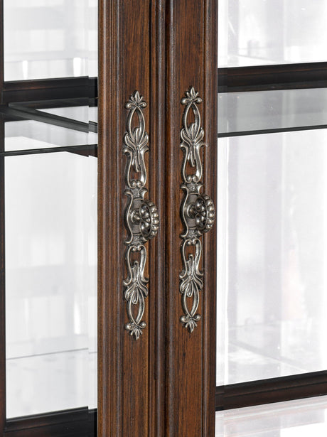 Bergen Dark Oak Curio by Homelegance at Eve Furniture