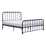Bethany Blue Full Metal Platform Bed by Homelegance at Eve Furniture