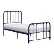 Bethany Blue Twin Metal Platform Bed by Homelegance at Eve Furniture
