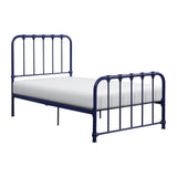 Bethany Blue Twin Metal Platform Bed by Homelegance at Eve Furniture