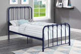 Bethany Blue Twin Metal Platform Bed by Homelegance at Eve Furniture