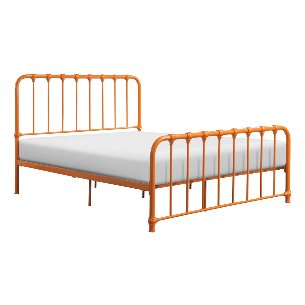 Bethany Orange Full Metal Platform Bed by Homelegance at Eve Furniture
