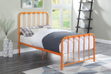 Bethany Orange Twin Metal Platform Bed by Homelegance at Eve Furniture