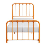 Bethany Orange Twin Metal Platform Bed by Homelegance at Eve Furniture