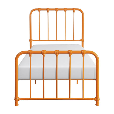 Bethany Orange Twin Metal Platform Bed by Homelegance at Eve Furniture