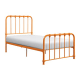 Bethany Orange Twin Metal Platform Bed by Homelegance at Eve Furniture