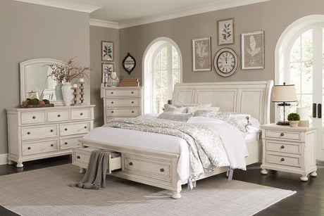 Bethel Wire Brushed White Dresser by Homelegance at Eve Furniture