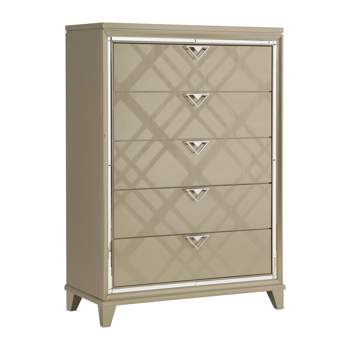 Bijou Champagne Chest by Homelegance at Eve Furniture