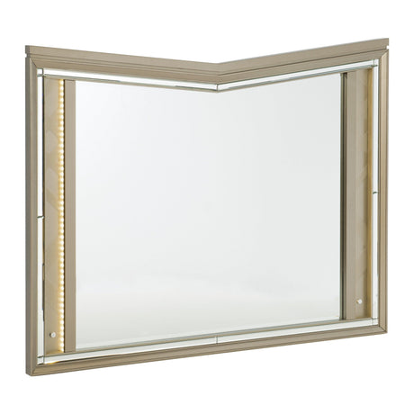 Bijou Champagne Mirror (Mirror Only) by Homelegance at Eve Furniture