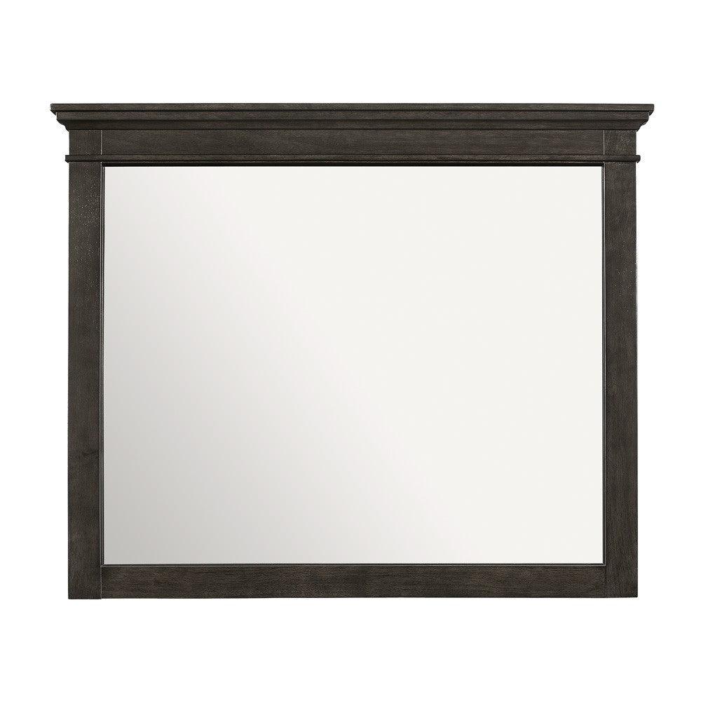Blaire Farm Charcoal Gray Mirror (Mirror Only) by Homelegance at Eve Furniture