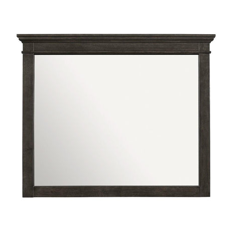 Blaire Farm Charcoal Gray Mirror (Mirror Only) by Homelegance at Eve Furniture
