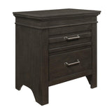 Blaire Farm Charcoal Gray Nightstand by Homelegance at Eve Furniture