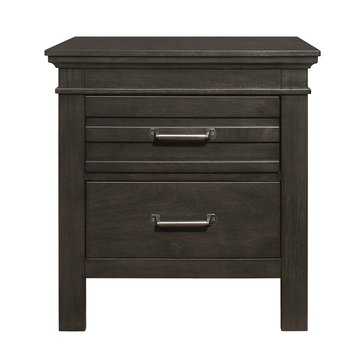 Blaire Farm Charcoal Gray Nightstand by Homelegance at Eve Furniture