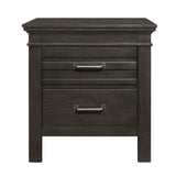 Blaire Farm Charcoal Gray Nightstand by Homelegance at Eve Furniture