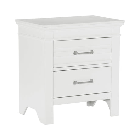 Blaire Farm White Nightstand by Homelegance at Eve Furniture